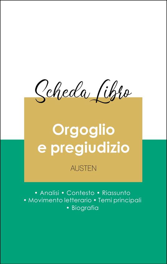 Scheda libro Orgoglio e pregiudizio (analisi letteraria di riferimento e riassunto completo) - Jane Austen - ebook