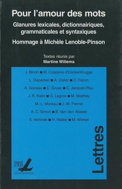 Pour l’amour des mots