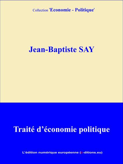 Traité d'économie politique