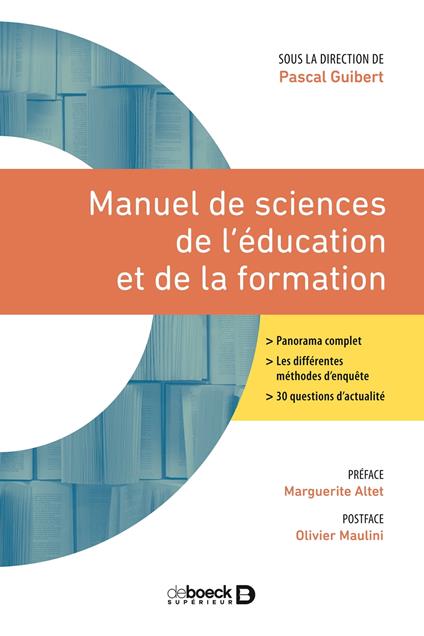 Manuel de sciences de l'éducation et de la formation