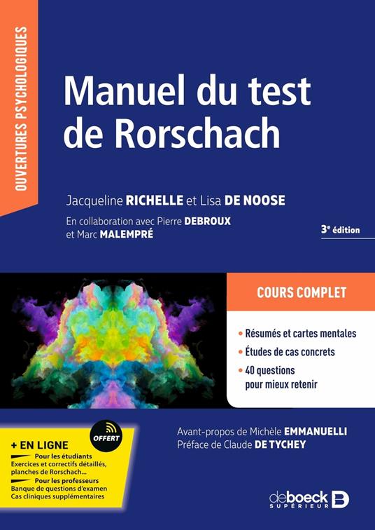 Manuel du test de Rorschach