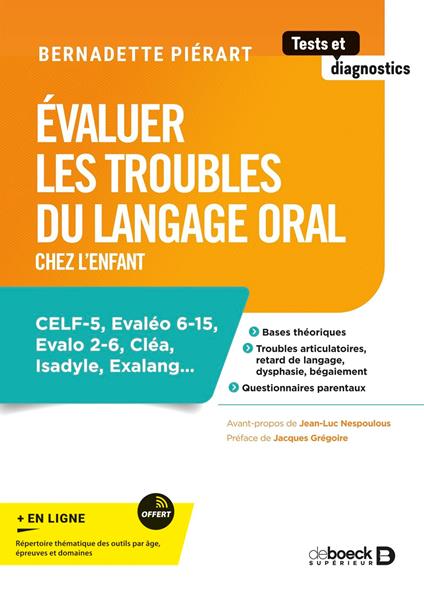 Évaluer les troubles du langage oral chez l'enfant