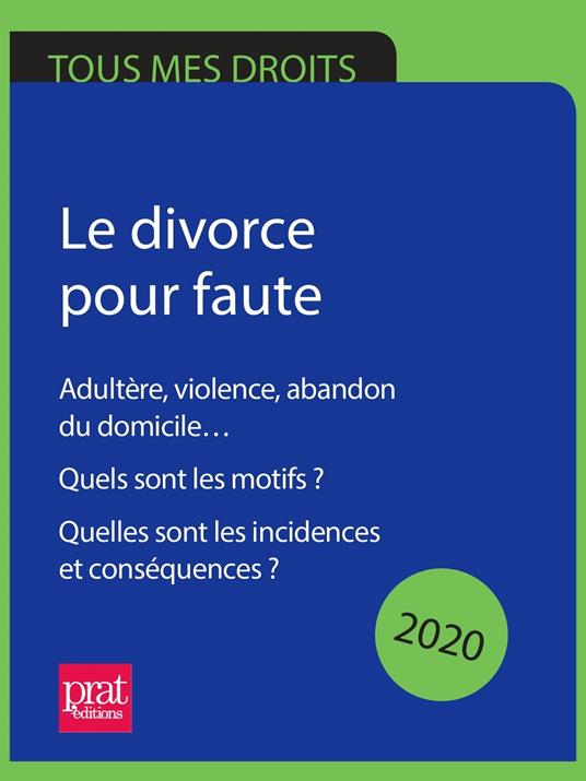 Le divorce pour faute 2020