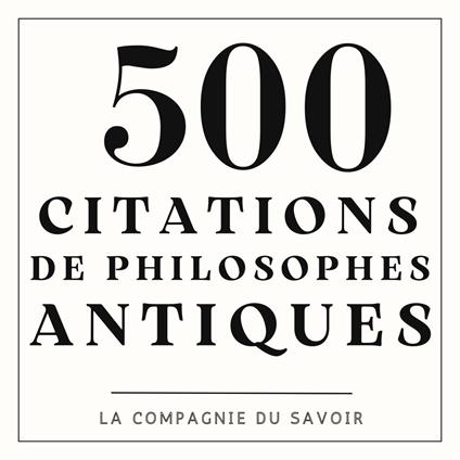 500 citations de philosophes antiques