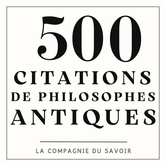 500 citations de philosophes antiques
