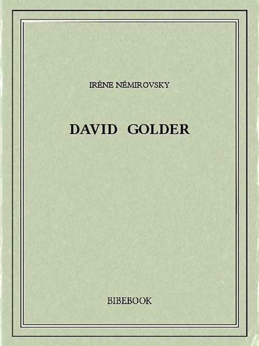 David Golder