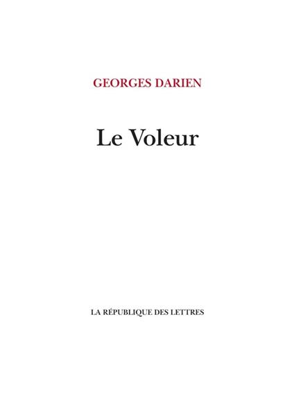 Le Voleur