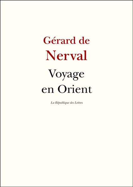 Voyage en Orient