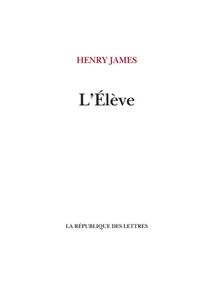 L'Élève