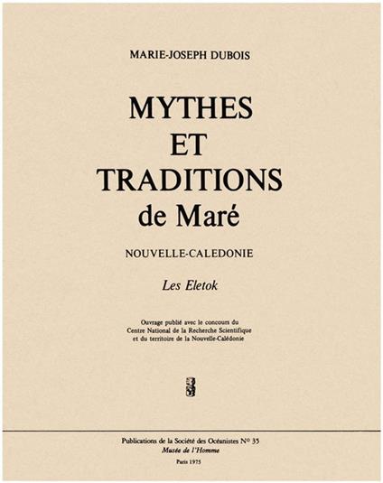 Mythes et traditions de Maré