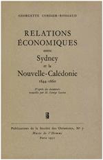 Relations économiques entre Sydney et la Nouvelle-Calédonie, 1844-1860