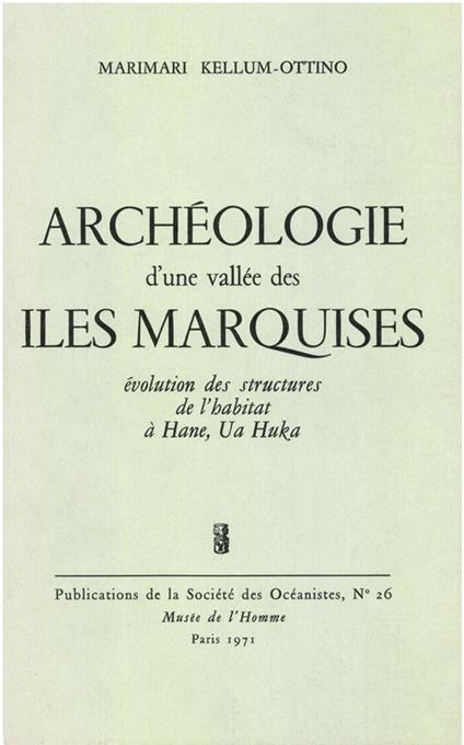 Archéologie d’une vallée des îles Marquises