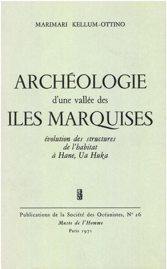 Archéologie d’une vallée des îles Marquises