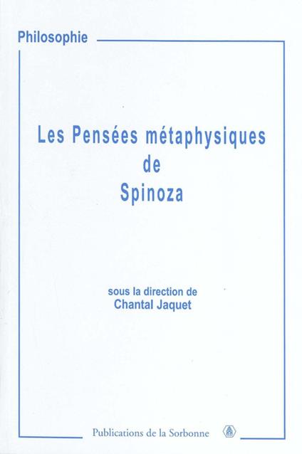Les Pensées métaphysiques de Spinoza