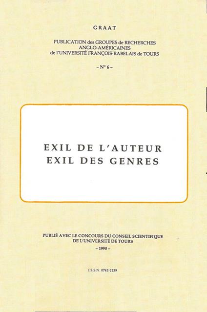 Exil de l'auteur, exil des genres