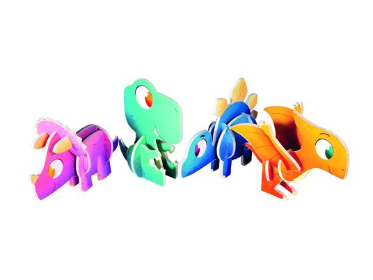 Baby dinosauro. Costruisci in 3D. Ediz. a colori. Con gadget - David Hawcock - 5