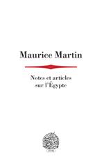 Notes et articles sur l’Égypte