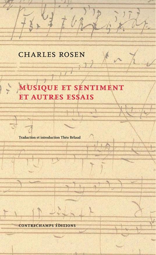 Musique et sentiment et autres essais
