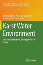 Karst Water Environment: Advances in Research, Management and Policy