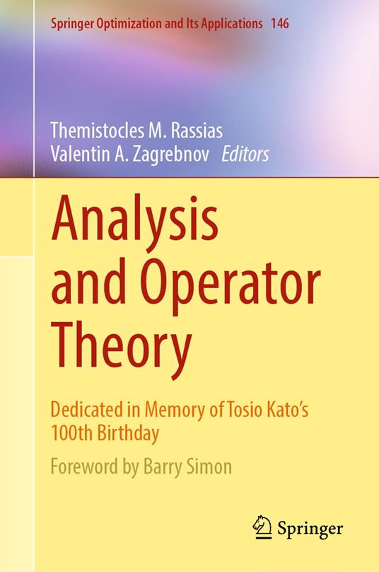 Analysis and Operator Theory