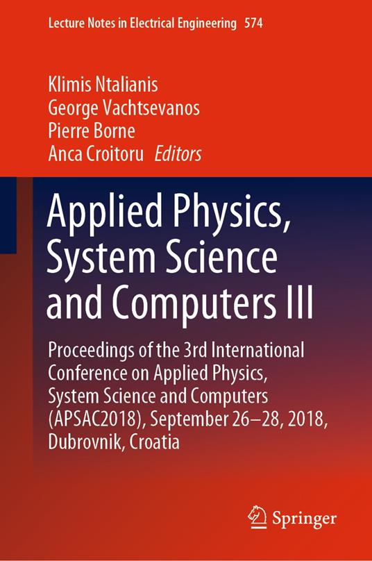 Applied Physics, System Science and Computers III