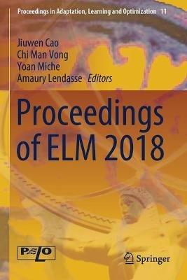 Proceedings of ELM 2018 - cover
