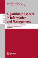 Algorithmic Aspects in Information and Management: 13th International Conference, AAIM 2019, Beijing, China, August 6–8, 2019, Proceedings