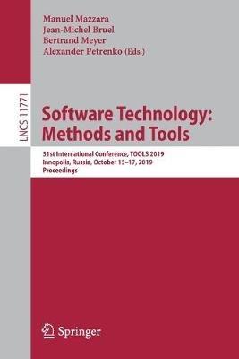Software Technology: Methods and Tools: 51st International Conference, TOOLS 2019, Innopolis, Russia, October 15–17, 2019, Proceedings - cover