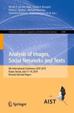 Analysis of Images, Social Networks and Texts: 8th International Conference, AIST 2019, Kazan, Russia, July 17–19, 2019, Revised Selected Papers