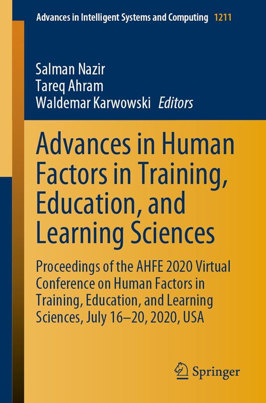 Advances in Human Factors in Training, Education, and Learning Sciences
