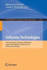 Software Technologies: 14th International Conference, ICSOFT 2019, Prague, Czech Republic, July 26–28, 2019, Revised Selected Papers