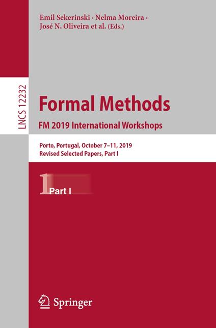 Formal Methods. FM 2019 International Workshops