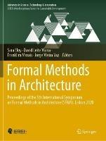 Formal Methods in Architecture: Proceedings of the 5th International Symposium on Formal Methods in Architecture (5FMA), Lisbon 2020 - cover