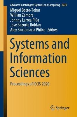 Systems and Information Sciences: Proceedings of ICCIS 2020 - cover