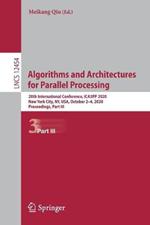 Algorithms and Architectures for Parallel Processing: 20th International Conference, ICA3PP 2020, New York City, NY, USA, October 2–4, 2020, Proceedings, Part III