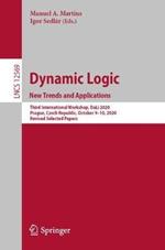 Dynamic Logic. New Trends and Applications: Third International Workshop, DaLí 2020, Prague, Czech Republic, October 9–10, 2020, Revised Selected Papers