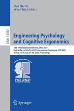 Engineering Psychology and Cognitive Ergonomics: 18th International Conference, EPCE 2021, Held as Part of the 23rd HCI International Conference, HCII 2021, Virtual Event, July 24–29, 2021, Proceedings
