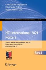 HCI International 2021 - Posters: 23rd HCI International Conference, HCII 2021, Virtual Event, July 24–29, 2021, Proceedings, Part II