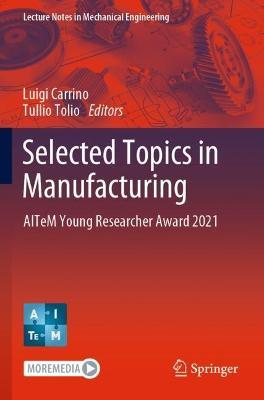 Selected Topics in Manufacturing: AITeM Young Researcher Award 2021 - cover