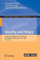 Security and Privacy: Second International Conference, ICSP 2021, Jamshedpur, India, November 16–17, 2021, Proceedings - cover