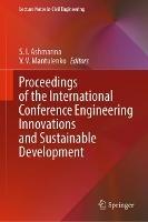 Proceedings of the International Conference Engineering Innovations and Sustainable Development - cover