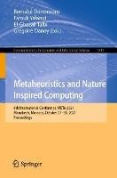 Metaheuristics and Nature Inspired Computing: 8th International Conference, META 2021, Marrakech, Morocco, October 27-30, 2021, Proceedings