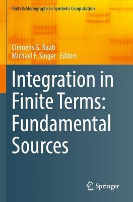 Integration in Finite Terms: Fundamental Sources - cover