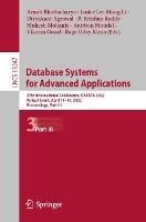 Database Systems for Advanced Applications: 27th International Conference, DASFAA 2022, Virtual Event, April 11–14, 2022, Proceedings, Part III - cover