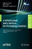 e-Infrastructure and e-Services for Developing Countries: 13th EAI International Conference, AFRICOMM 2021, Zanzibar, Tanzania, December 1-3, 2021, Proceedings - cover