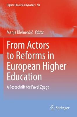 From Actors to Reforms in European Higher Education: A Festschrift for Pavel Zgaga - cover