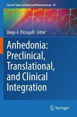 Anhedonia: Preclinical, Translational, and Clinical Integration - cover