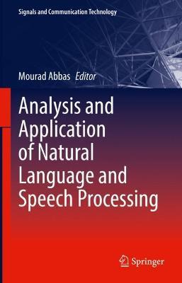Analysis and Application of Natural Language and Speech Processing - cover