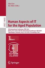 Human Aspects of IT for the Aged Population: 9th International Conference, ITAP 2023, Held as Part of the 25th HCI International Conference, HCII 2023, Copenhagen, Denmark, July 23–28, 2023, Proceedings, Part I