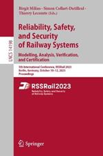 Reliability, Safety, and Security of Railway Systems. Modelling, Analysis, Verification, and Certification: 5th International Conference, RSSRail 2023, Berlin, Germany, October 10–12, 2023, Proceedings
